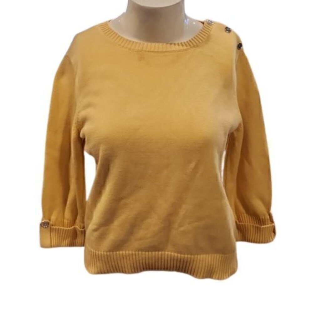 [Karen Scott] 3/4 Roll Up Sleeve Sweater